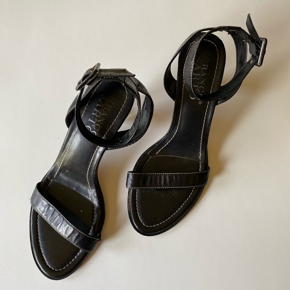 Franco Sarto - Lady black leather sandals, Size: 8 - Picture 3 of 9